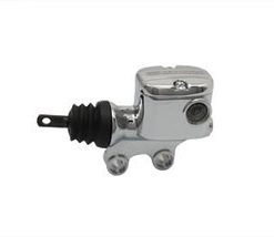 V-Twin - Rear Master Cylinder, Chrome - Fits Harley '08-'14 FLT Models