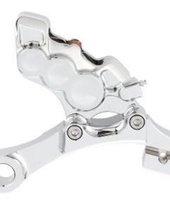 Arlen Ness - Chrome Six-Piston Differential Bore Rear Brake Caliper for 11.8" Rotors fits '08-'17 Dyna Models