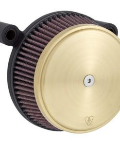 Arlen Ness - Stage 1 Big Sucker Air Cleaner Kit Brass fits '01-'17 Twin Cam EFI Models & '99-'06 CV Carb - Cable Throttle