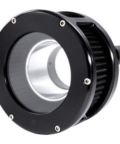 Feuling - Black/Black BA Series Air Cleaner Kit W/ Clear Cover fits '17 & Up Touring and '18 & Up M8 Softail Models