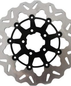 Galfer - 11.8" Wave® Front Full-Floating Center Hub Brake Rotor W/ Black Carrier fits '08-'13 Touring, '15-'17 Softail, '06-'17 Dyna Glide & '14-'20 Sportsters