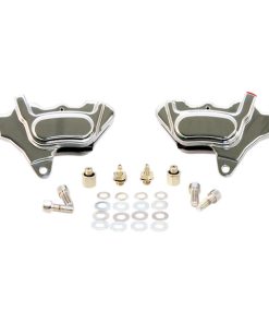 GMA - Smooth Chrome Front 4-Piston Millenium Series Dual-Disc M-Caliper Kit fits '84-'99 HD Models (Exc. Springers)