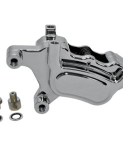 GMA - Smooth Chrome Front 4-Piston Millenium Series Single Disc M-Caliper fits '00-'07 HD Models (Exc. Springers & '04-'07 XL Models)