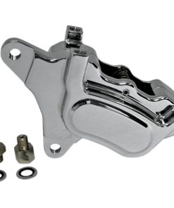 GMA - Smooth Chrome Front 4-Piston Millenium Series Single-Disc M-Caliper fits '84-'99 HD Models (Exc. Springers)