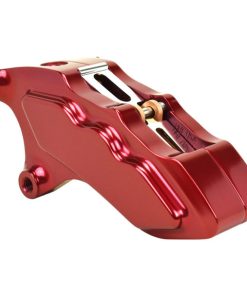 Hawg Halters - Red 6-Piston Front Direct Bolt-On Single Disc Brake Caliper for 13" Rotors fits '00-'21 Models (Exc. Springers & '06-'17 Dyna Models)