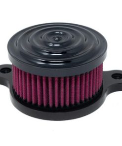 Motorcycle Supply Co. - Ripple/ Black Air Cleaner Kit - fits '91 & Up XL Sportster Models