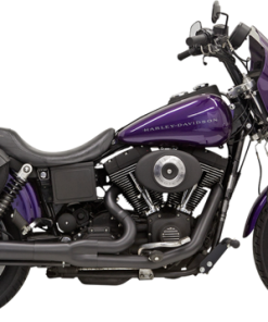 Bassani - Road Rage 2-into-1 Exhaust Systems Black, Long - Fits '91-'05 FXD/FXDWG With Forward or Mid Controls