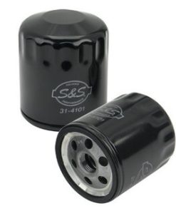 S&S Harley Oil Filter fits '84-'99 Big Twin & '86-Up XL Sportsters - Black or Chrome