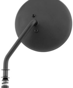 Bikers Choice - Black 4" Round Left Mirror - fits '65-Up Harley Davidson Models