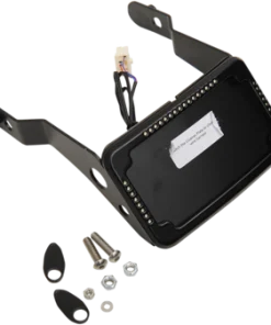 Cycle Visions - Black Curved Slick Signal License Plate Frame and Mount - fits '13-'17 FXDB & '15-'17 FXDLS