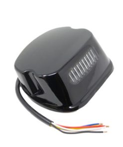 Motorcycle Supply Co. - Blackout LED Laydown Harley Taillight w/ Integrated Turn Signals - fits Dyna, Sportster, Softail (see desc.)