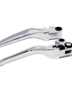 C&S Custom Cycles - Blade Style Harley Davidson Levers fits '99-'17 Big Twin, '96-'03 XL - Chrome