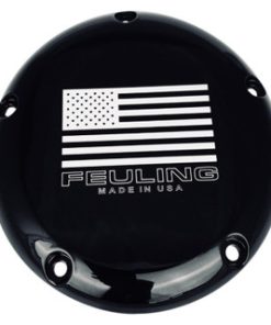 Feuling - American Flag Logo Derby Cover fits '99-'18 Big Twin Models (Exc. '18 FLSB, '16-'18 Baggers & '15 FLHTCUL/FLHTKL Models)