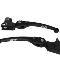 Flo Motorsports MX Style Levers fits '96-'17 Dyna, '96-'03 Sportster, '96-'14 Softail, '96-'07 Touring - Black