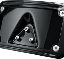 Kuryakyn Curved Laydown License Plate Mount with Frame