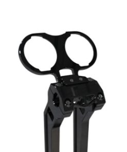 LA Choppers - Double Gauge Mount Only fits Dyna, Sportster & FXR Models W/ Dual Gauges