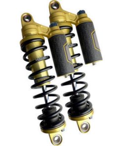 Legend Suspension - Revo-Arc Piggyback Dyna Coil Suspension fits '99-'17 Dyna Models - Gold
