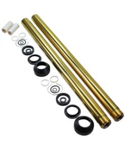 Moto Iron - +2" Length 41MM Gold Titanium Nitride Coated Fork Tubes (See Desc.)