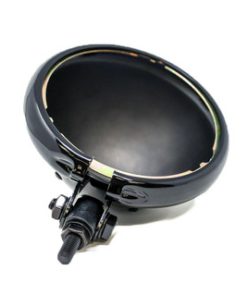 Motorcycle Supply Co. - Universal Bottom Mount 5-3/4" Headlight Bucket - Black