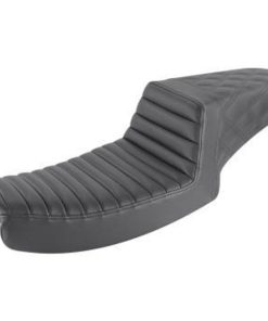 Saddlemen - Black Front Tuck N' Roll, Rear Lattice Stitch Step-Up Seat fits '91-'95 FXD Models (Exc. FXDWG Models)