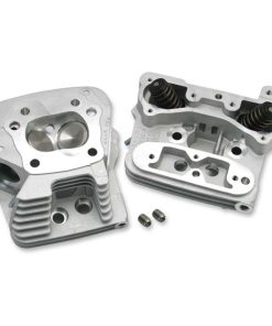 S&S Cycle - 76cc High Compression Performance Cylinder Heads fits '84-'99 Evolution Big Twin Models - Natural