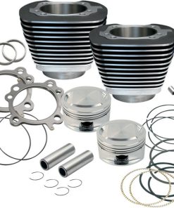 S&S Cycle - Black Powdercoat 95" Big Bore Kit fits '99-'06 Twin Cam Engines (3.875" Bore, 4" Stroke, 9.7:1 Comp. W/ Stock Heads)