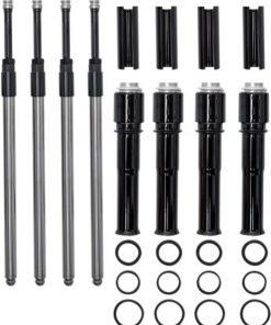 S&S Quickee Pushrod Kit w/ Black Covers for Harley Twin Cam 1999-2017