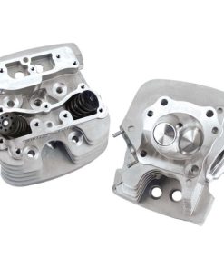 S&S Cycle - Silver Powdercoat 89cc Super Stock™ Cylinder Heads fits '06-'17 Twin Cam Models (Exc. Twin Cooled Motors)
