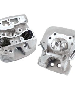 S&S Cycle - Silver Powdercoat 89cc Super Stock™ Cylinder Heads fits '99-'05 Twin Cam Models