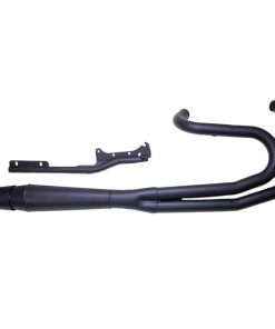 Thunderheader - Black 2-Into-1 Exhaust System fits '06-'17 Dyna Models W/ Mid & Forward Controls (18mm & 12mm O2 Sensor Ports)
