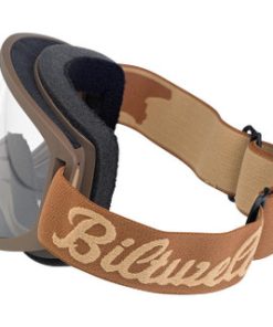 Biltwell Moto Goggles 2.0 - Script Chocolate