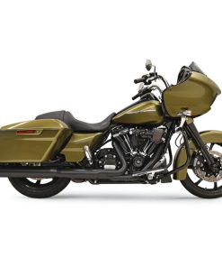 Bassani - 4" DNT® Straight Can Mufflers W/ Acoustically Tuned Baffle fits '17-'22 Touring Models - Black W/ Black End Caps