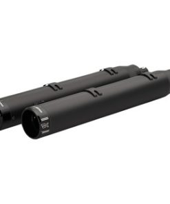 Khrome Werks - 4-1/2" War Hammer Mufflers fits '14-'22 Indian Touring & '20-'22 Challenger Models W/ Bags - Black