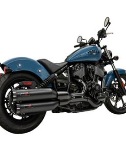 Bassani - 4" Slip-On Mufflers fits '22 & Up Indian Chief Models - Black