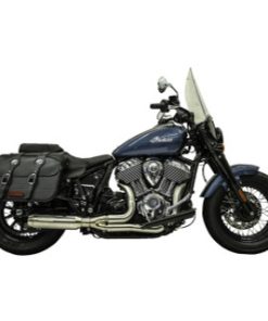 Bassani - Black Stainless Steel 2-Into-1 Exhaust System W/ Super Bike Muffler fits '22-'23 Chief Models