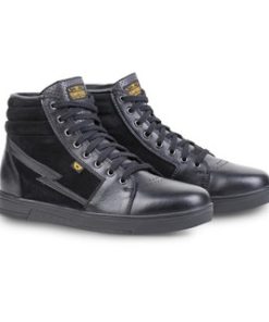 Cortech The Slayer Suede/ Leather High-Top Riding Shoe - Black/ Black