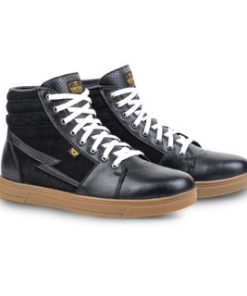 Cortech The Slayer Suede/ Leather High-Top Riding Shoe - Black/ Gum