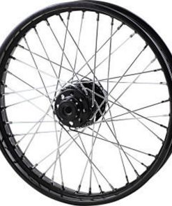Drag Specialties - Gloss Black Laced Front Wheel fits '97-'99 Softail & Dyna Wide Glide (Single Disc) Models Repl. OEM #43671-84A - 21" x 2.15"