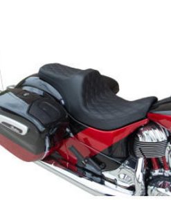 Drag Specialties - Predator III Double-Diamond Stitched Seats W/ Forward Positioning - fits Indian