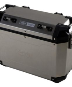 GIVI - Silver W/ Black Accents Trekker Outback 37 Liter Right Side Case