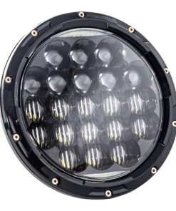 Letric Lighting Co. - Black 7" Aggressive Style Multi-Mini LED Headlight for '14 & Up Indian Models (Exc. Scout and FTR Models)