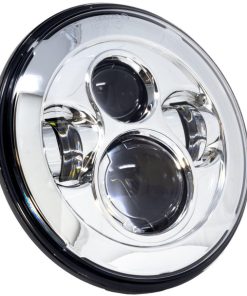 Letric Lighting Co. - Chrome 7" Premium LED Headlight for '14 & Up Indian Models (Exc. Scout and FTR Models)
