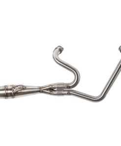 Brushed stainless steel shorty cannon exhaust