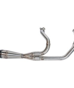 Sawicki - Brushed Stainless Steel Shorty Exhaust fits '99 & Up Indian Chief Models
