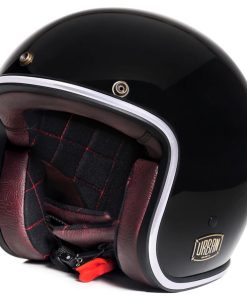 Urban Helmets Open Face 3/4 Tracer Blackout Helmet