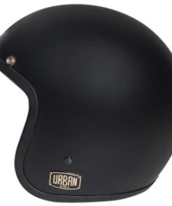 Urban Helmets Open Face 3/4 Tracer Matte Black Helmet