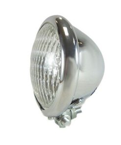 Motorcycle Supply Co. - Chrome 4.5" Headlight - Clear Lens