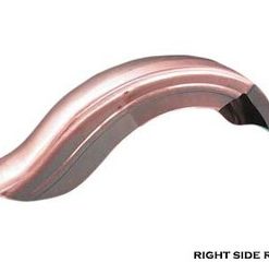 V-Twin Fat Bob Steel Rear Fender - Right Side Chain Relief