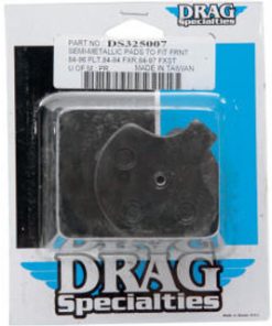 Drag Specialties - Semi-Metallic Front Brake Pads fits '84-'99 XL, FX, FL Models (Repl. OEM# 44063-83A/C)