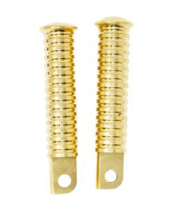 Motorcycle Supply Co. - Ribbed Brass Harley Footpegs